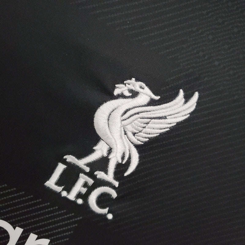 Camiseta Goleiro Liverpool II 21/22 Nike - Branco+Preto
