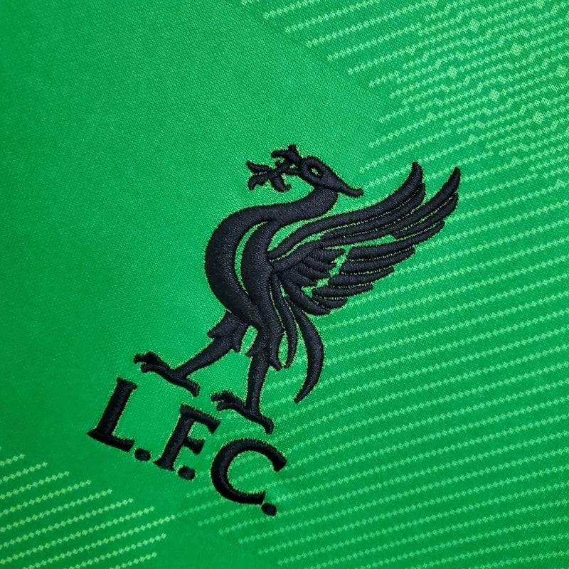 Camiseta Goleiro Liverpool I 21/22 Nike - Verde+Preto