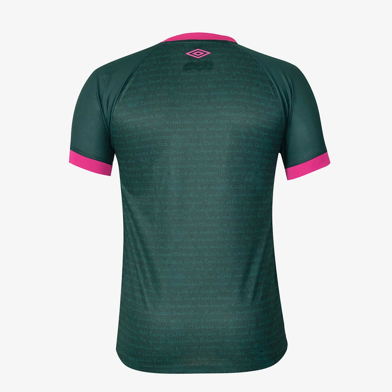 Camisa Fluminense III 23/24 s/n° Torcedor  - Verde+Rosa