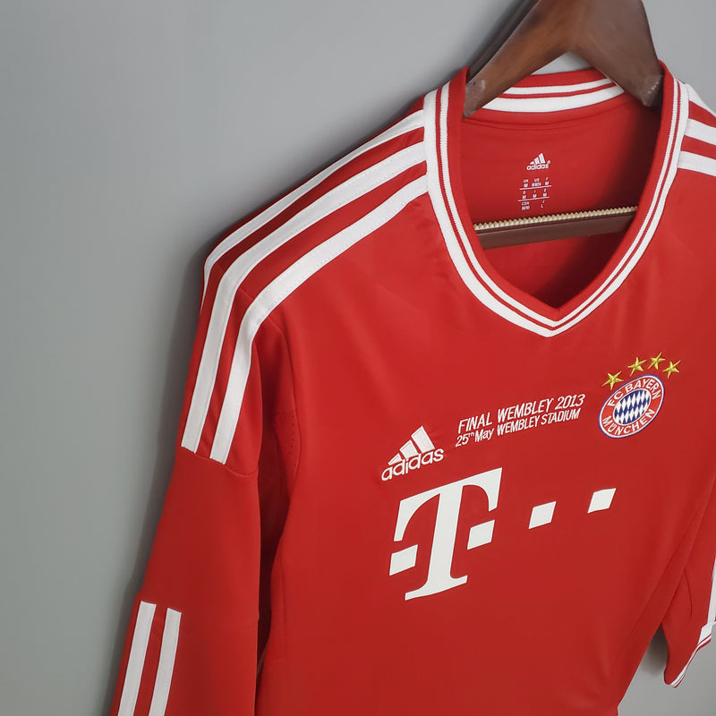 Camisa Retro Manga Longa Bayern Munich Final da Champions League 2013 - home