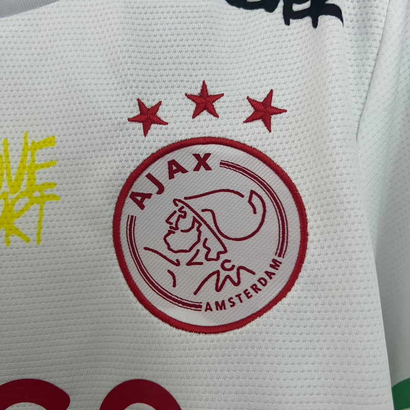 Camisa Ajax Branca 25/26 - Ed. Especial Bob Marley