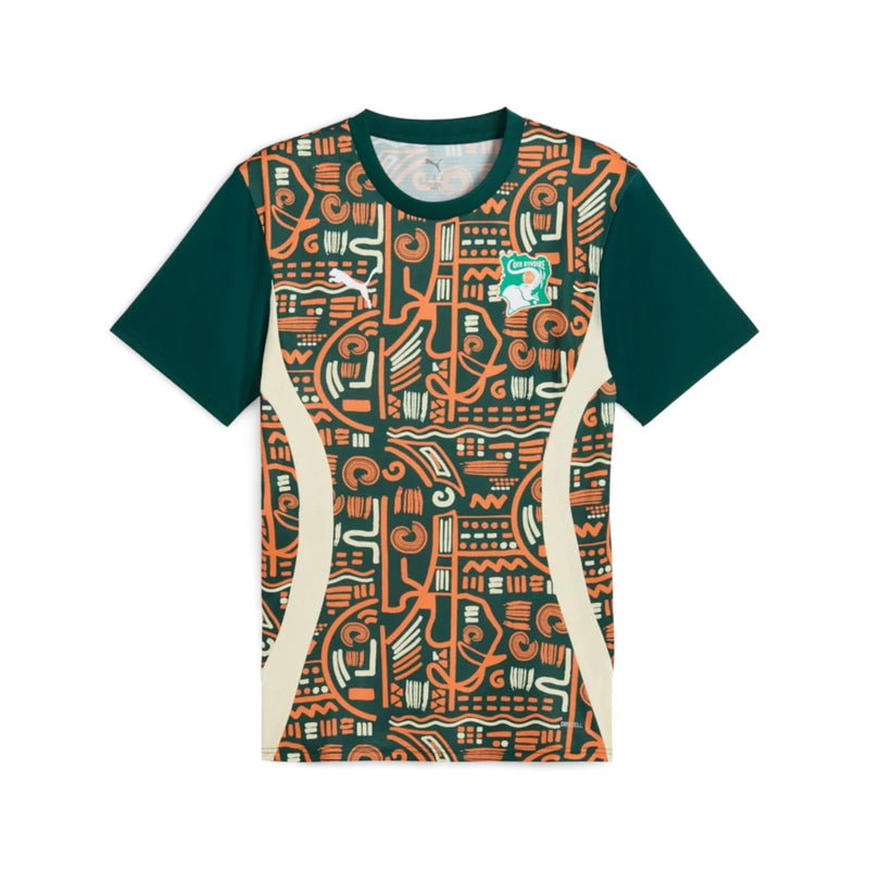 Camisa Costa do Marfim Puma 2025 Pré-Jogo