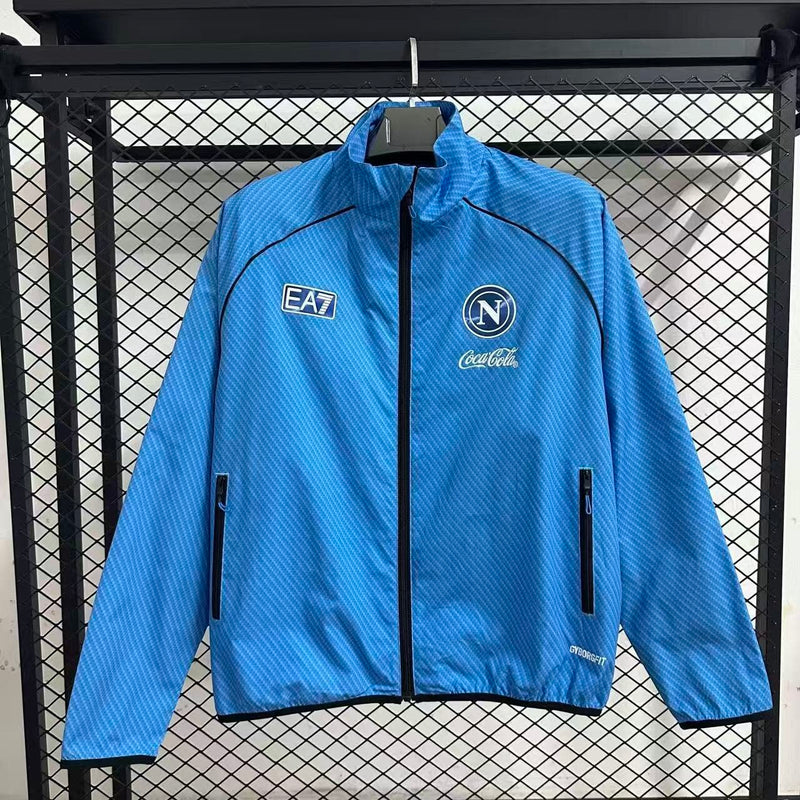 Jaqueta Napoli 25/26 - EA7 - Azul e Branca Impermeável
