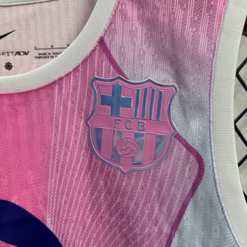 Blusa Curta Feminina Barcelona 25/26 Team Pro