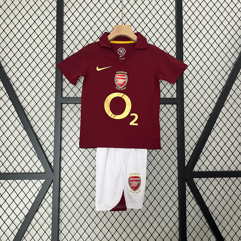 Conjunto 05/06 kids Arsenal
