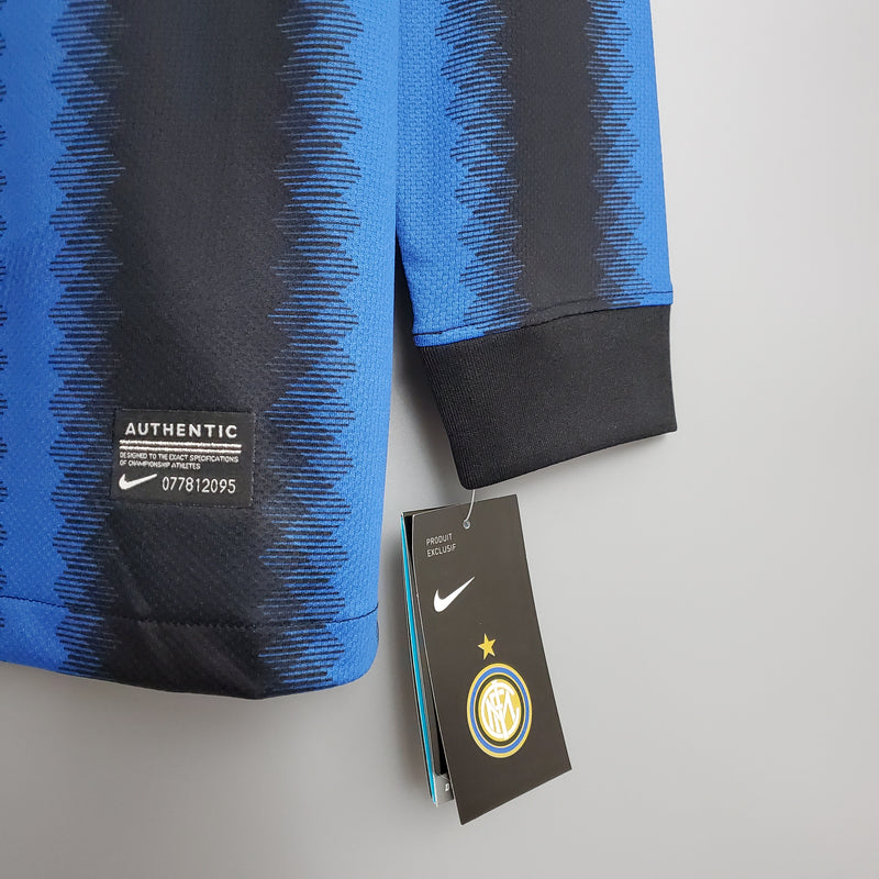 Camisa Retro de Manga Longa da Inter de Milão 10/11