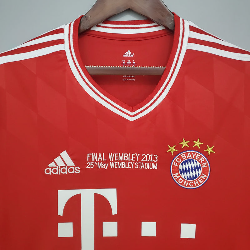 Camisa Retro Manga Longa Bayern Munich Final da Champions League 2013 - home