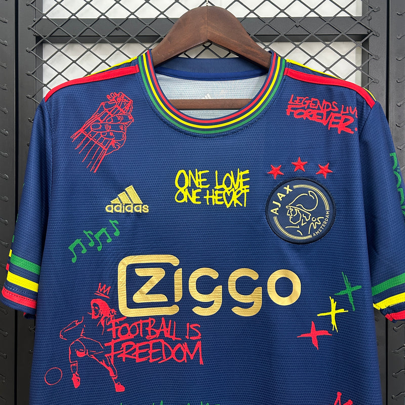 Camisa Ajax Branca 25/26 - Ed. Especial Bob Marley UN-2