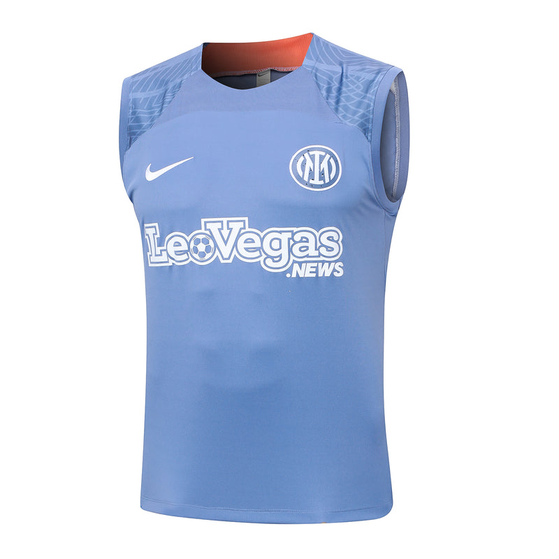 Conjunto de Treino sem Manga da Inter de Milão 24-25 (Azul Claro)