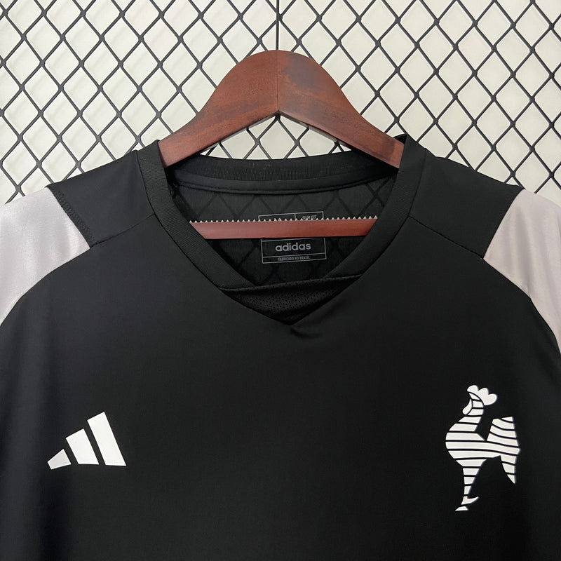 Camisa Atlético Mineiro Casa 24/25 Sem Patrocínios - Versão Torcedor Masculino - Adidas - Preto com Listras Brancas (Cópia)