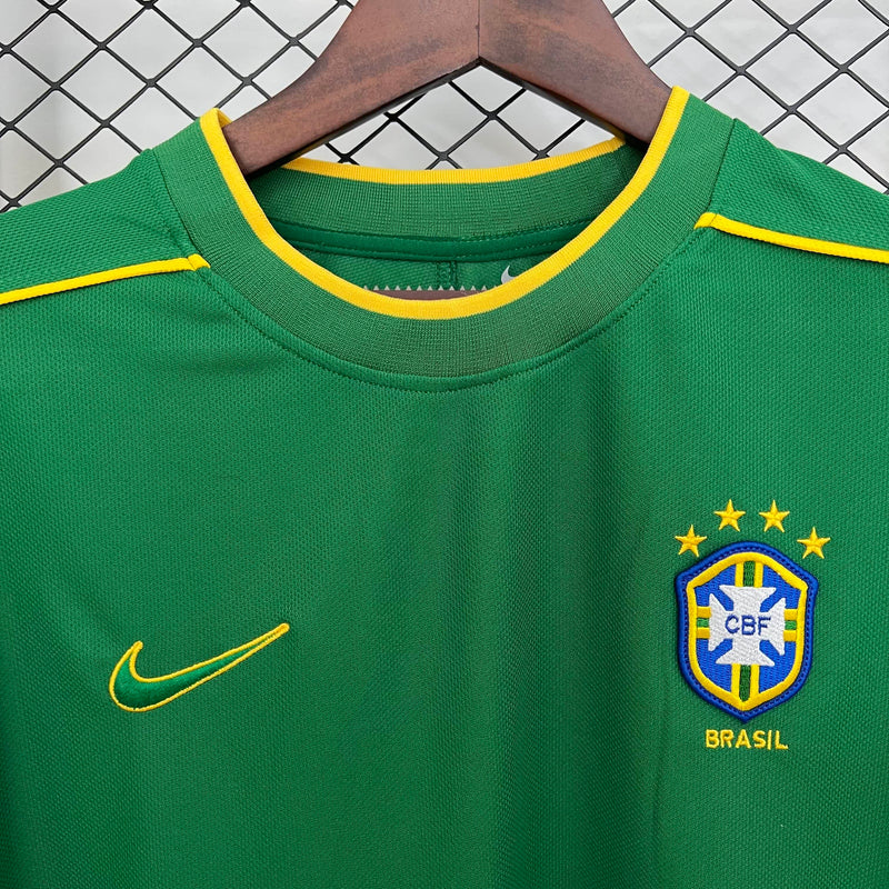 Camisa Retro Brazil 1998 Goleiro - Verde
