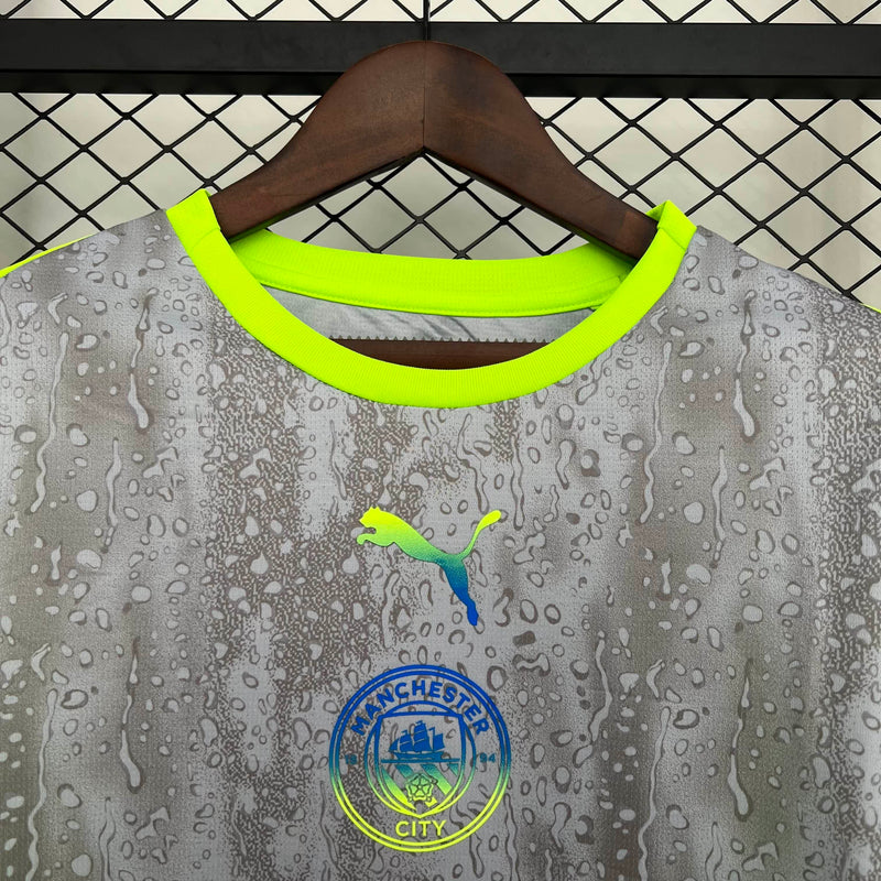 Camisa Manchester City III 25/26 Puma Masculina - Cinza/Verde