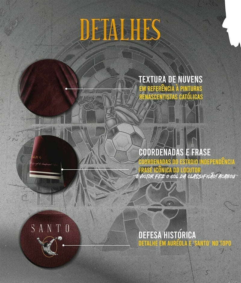 Camisa Atlético Mineiro  2023- Edição Especial São Victor - Torcedor Masculina - Vinho