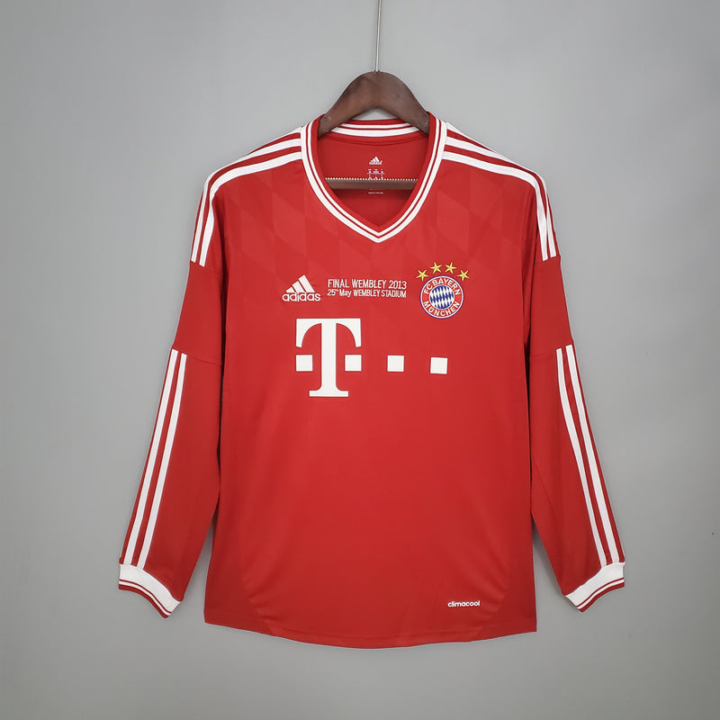 Camisa Retro Manga Longa Bayern Munich Final da Champions League 2013 - home