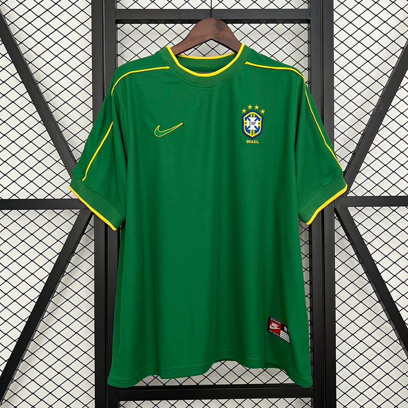 Camisa Retro Brazil 1998 Goleiro - Verde