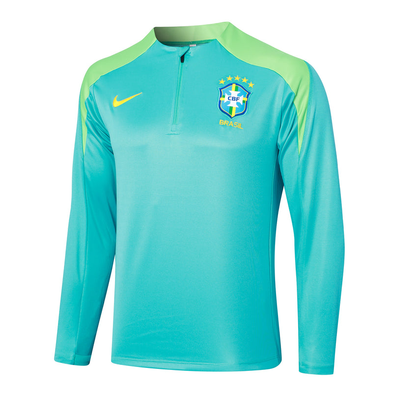 Conjunto do Brasil de Manga Longa 24-25