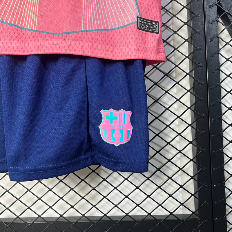 Conjunto Kids Barcelona 25/26 - Rosa