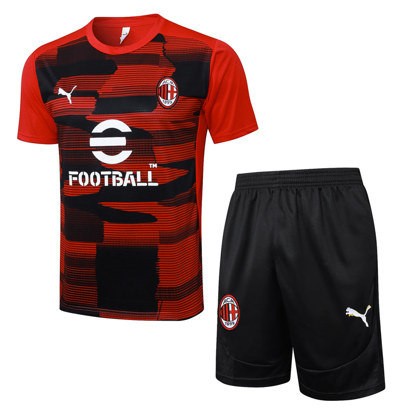 Conjunto de treino AC MIlan 24-25 Manga Curta