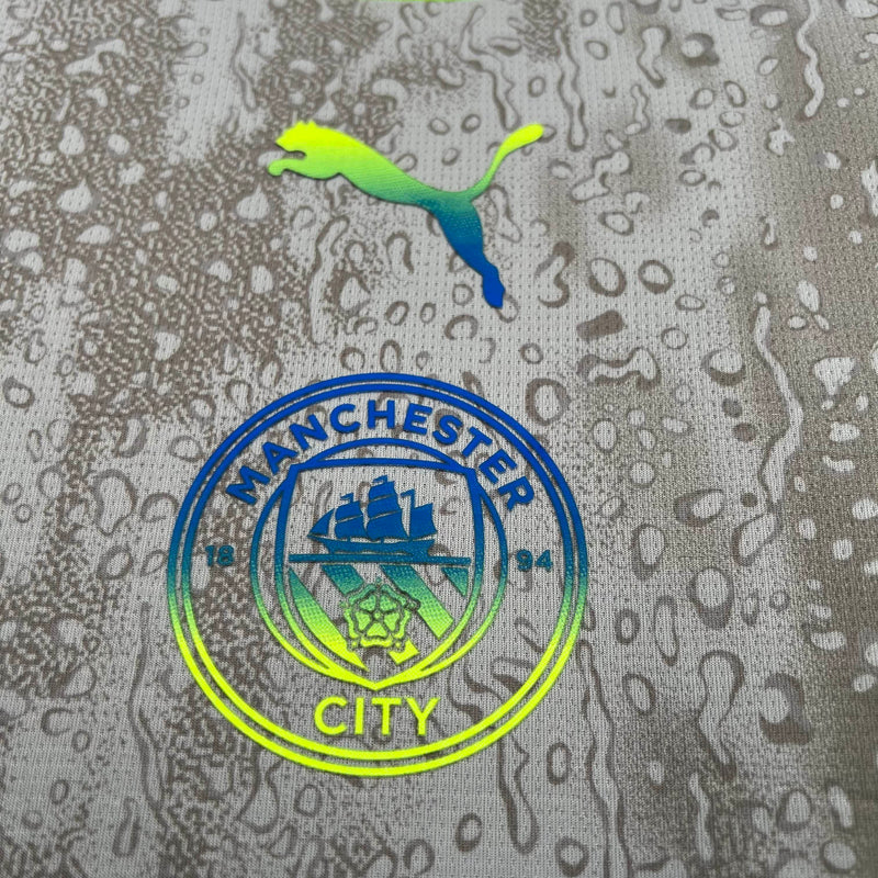Camisa Manchester City III 25/26 Puma Masculina - Cinza/Verde