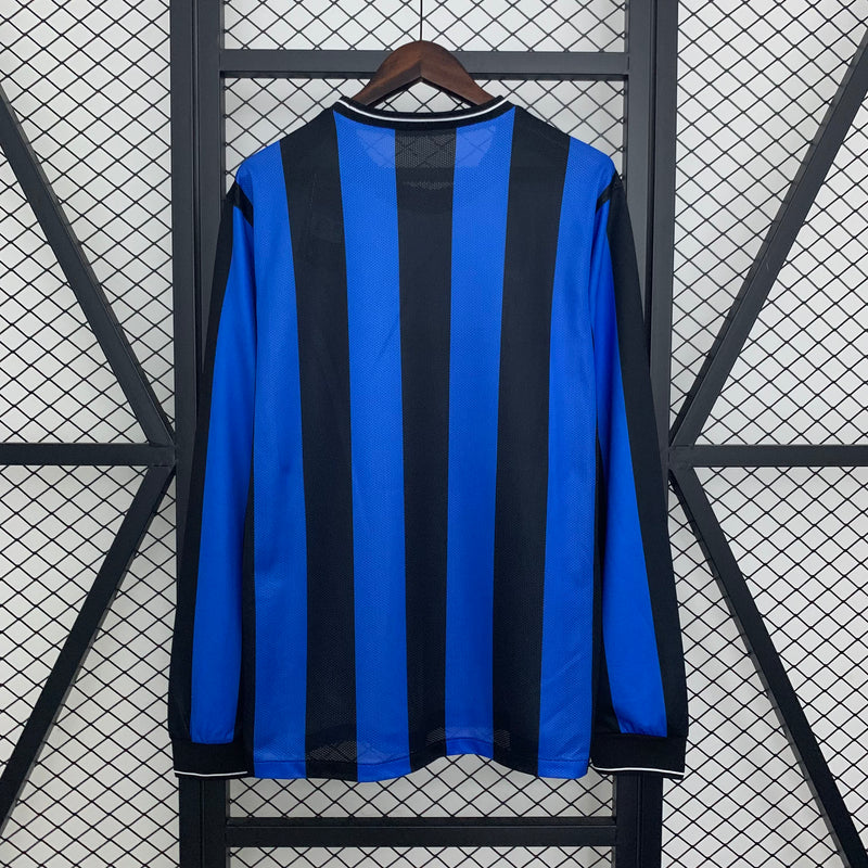 Camisa da FInal da Champions League 2010 Retro de Manga Longa da Inter de Milão