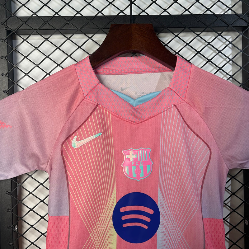 Conjunto Kids Barcelona 25/26 - Rosa