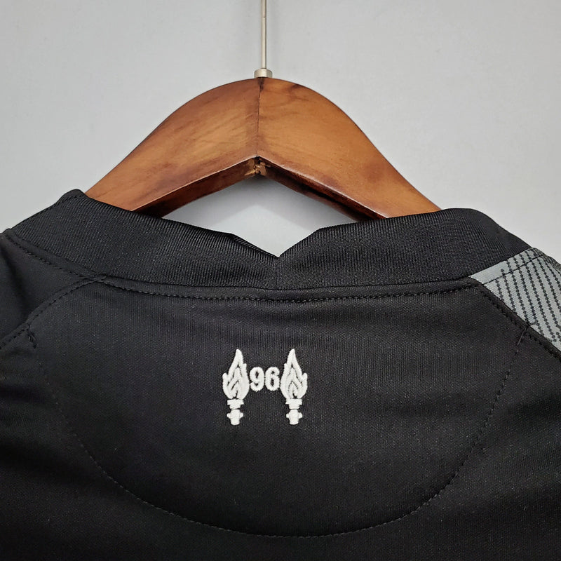 Camiseta Goleiro Liverpool II 21/22 Nike - Branco+Preto