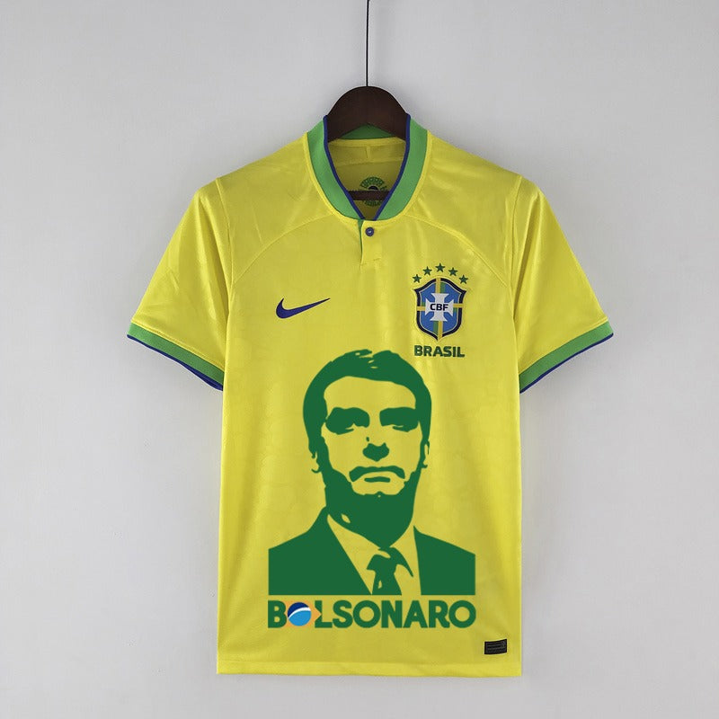 Camisa do Brasil Copa do Mundo Versão Especial Bolsonaro 22