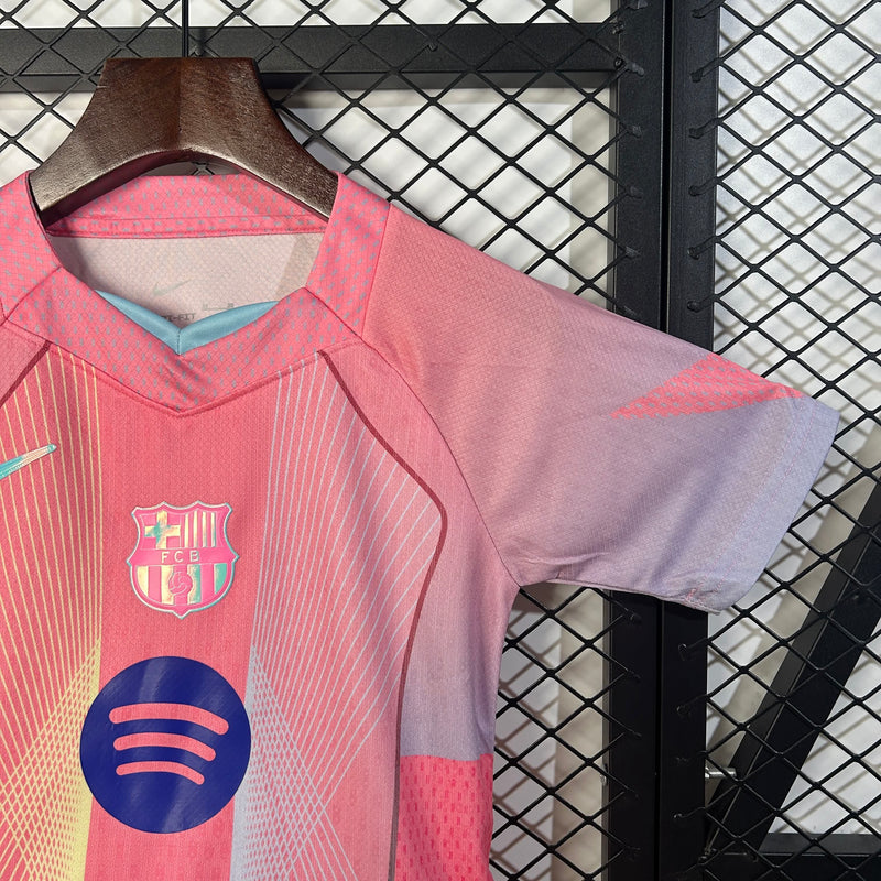Conjunto Kids Barcelona 25/26 - Rosa