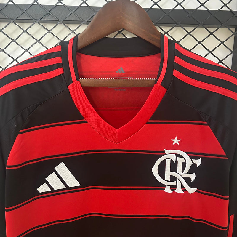 Camisa Flamengo Home 25/26 Manga Longa
