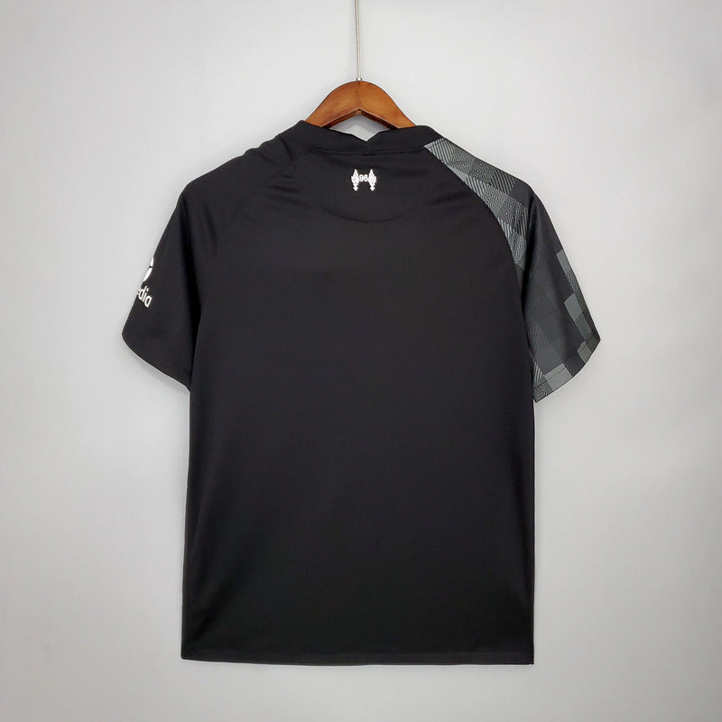 Camiseta Goleiro Liverpool II 21/22 Nike - Branco+Preto