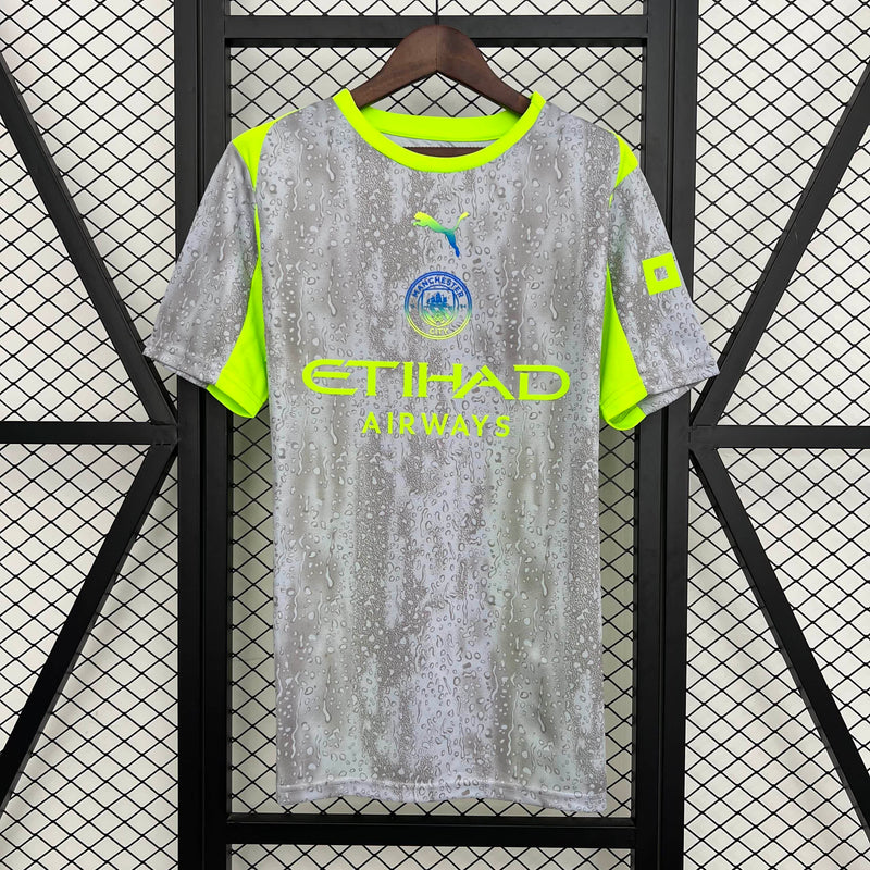 Camisa Manchester City III 25/26 Puma Masculina - Cinza/Verde