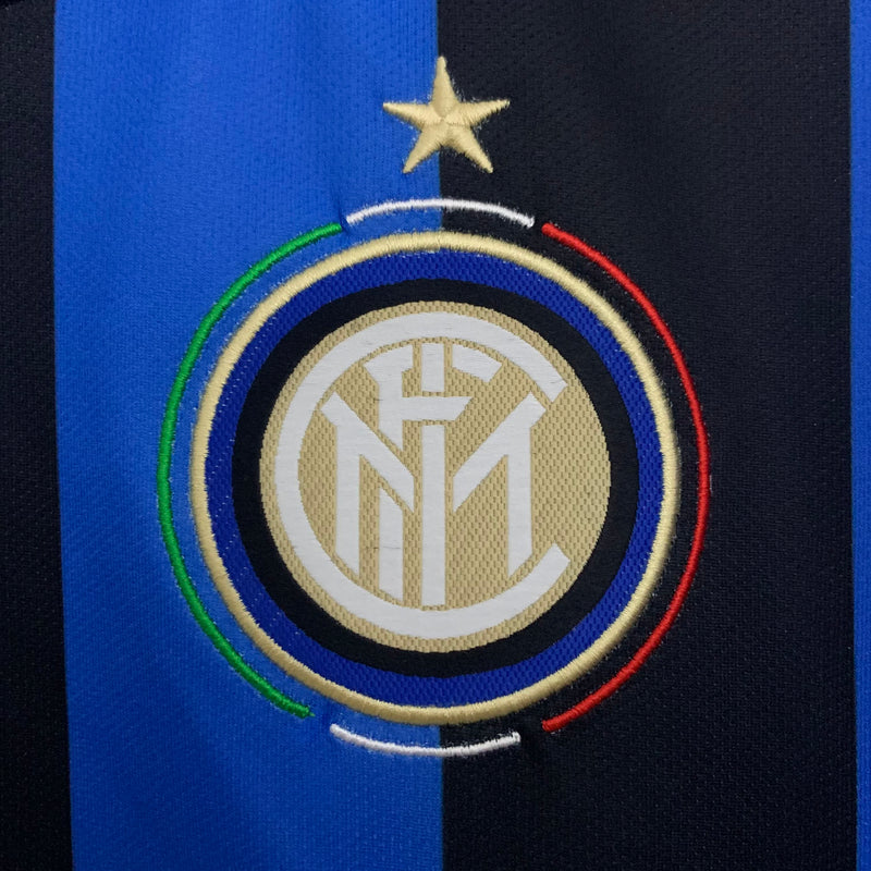 Camisa da FInal da Champions League 2010 Retro de Manga Longa da Inter de Milão