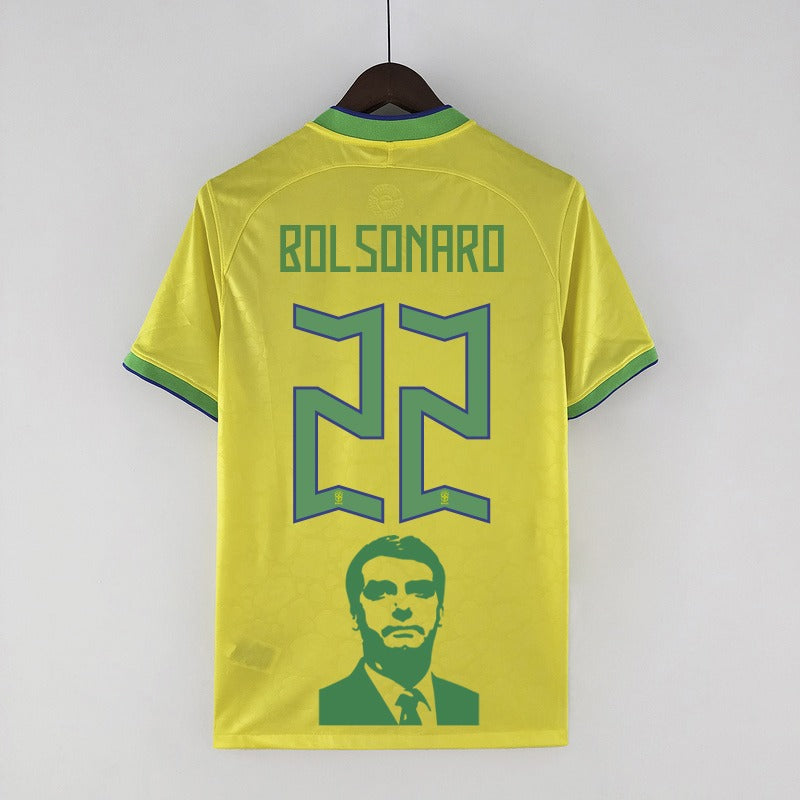 Camisa do Brasil Copa do Mundo Versão Especial Bolsonaro 22