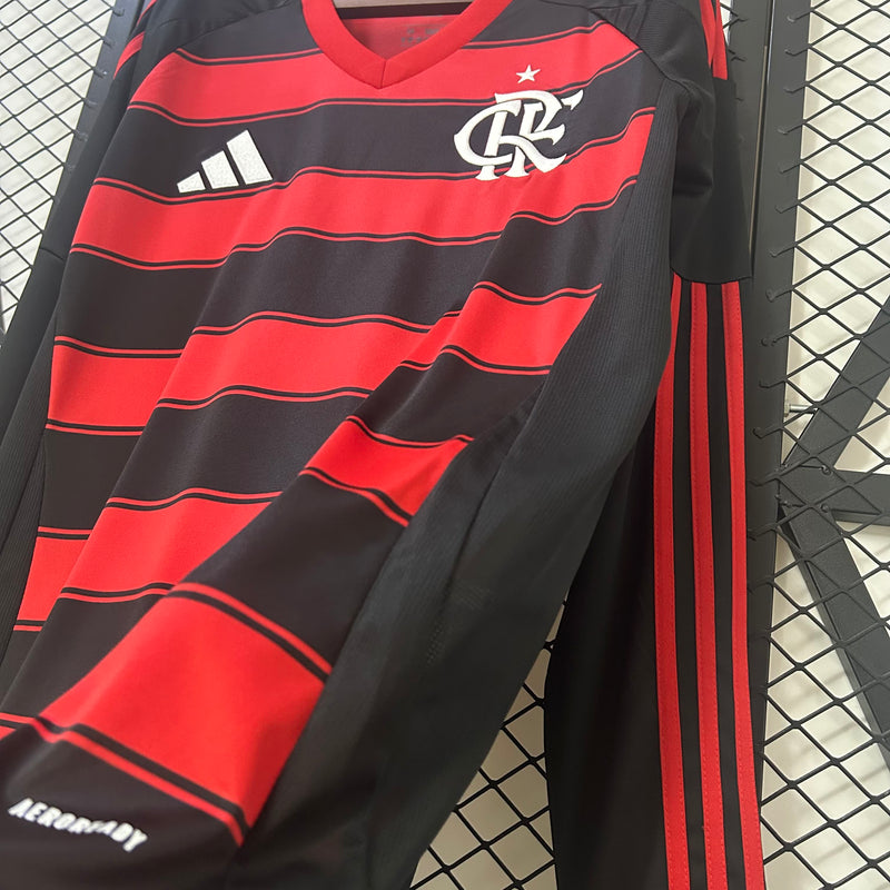 Camisa Flamengo Home 25/26 Manga Longa