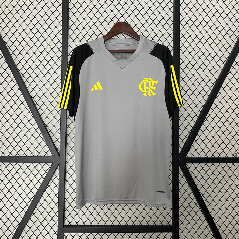 Uniforme de treino do Flamengo 24/25 cinza