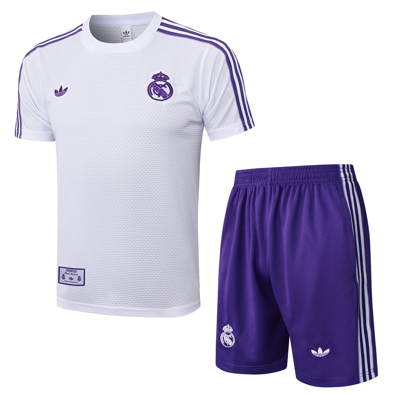 Conjunto de Manga Curta Real Madrid 25-26
