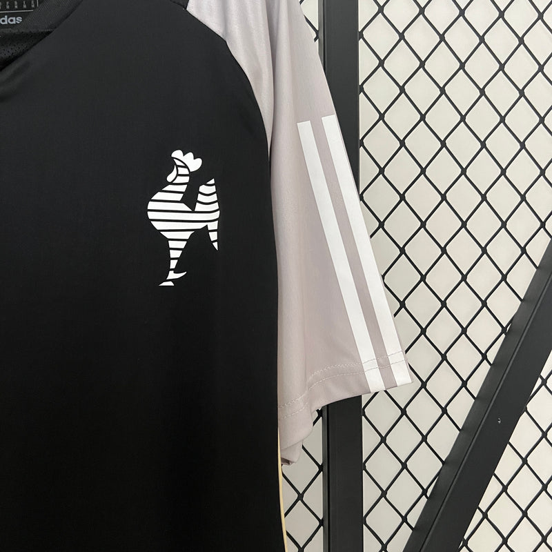 Camisa Atlético Mineiro Casa 24/25 Sem Patrocínios - Versão Torcedor Masculino - Adidas - Preto com Listras Brancas (Cópia)