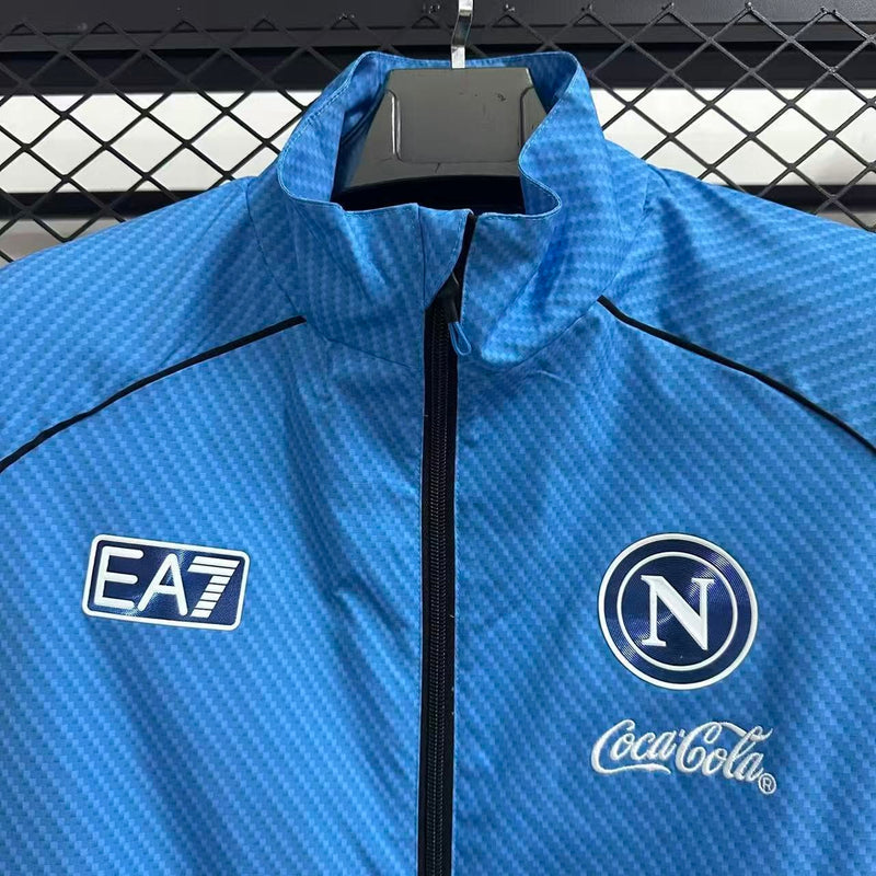 Jaqueta Napoli 25/26 - EA7 - Azul e Branca Impermeável