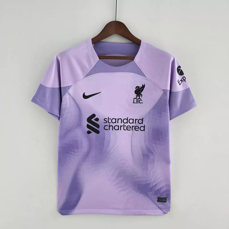 Camisa Liverpool Goleiro 22/23 Roxa - Nike - Masculino Torcedor