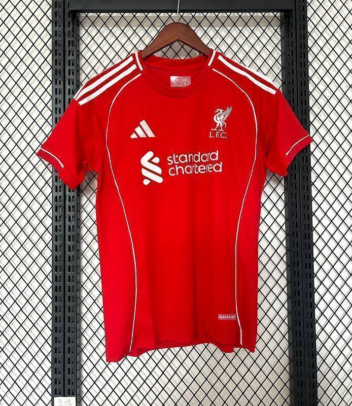 Camisas Liverpool 25/26 Adidas Torcedor Masculina - Vermelha