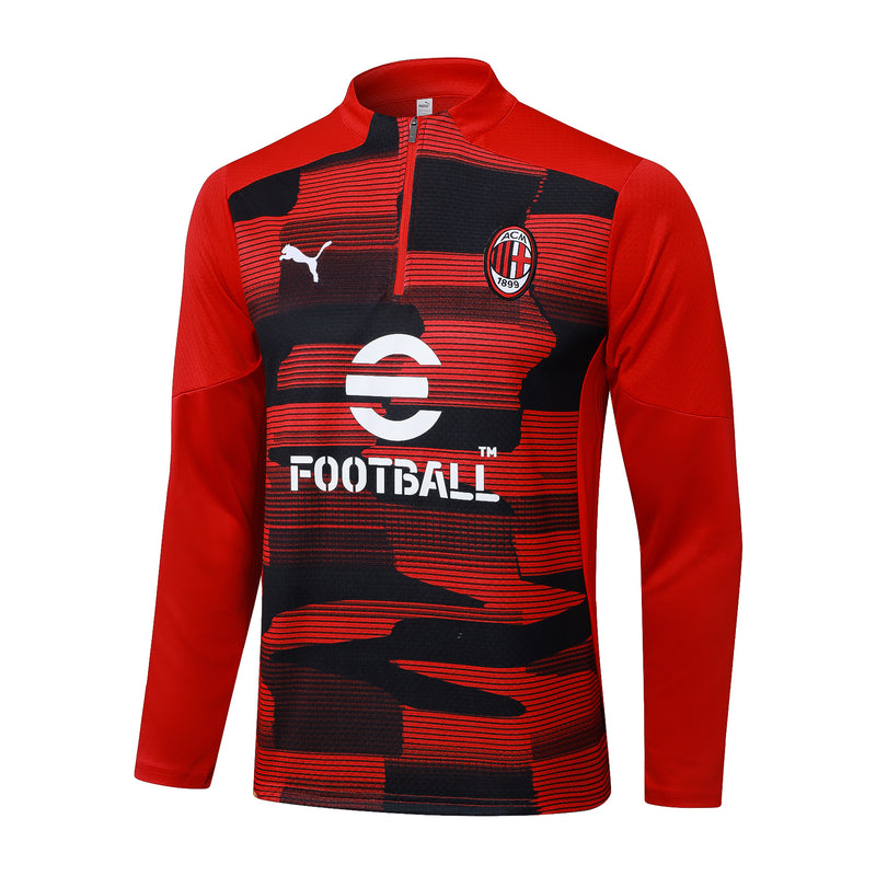 Conjunto de Trenio AC Milan 24-25 de Manga Longa