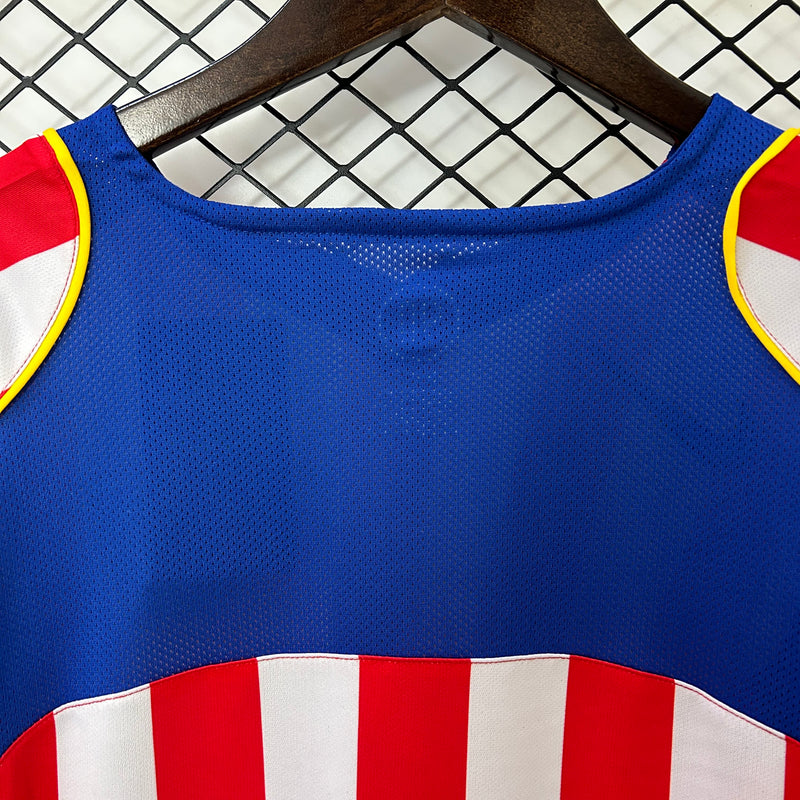 Camisa Retro de Manga Longa do Atletico Madrid - Total 90 - Spider Man - 04/05