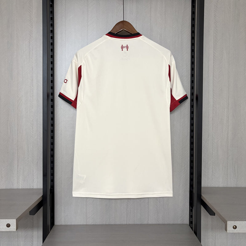 Camisas Liverpool 25/26 Adidas Torcedor Masculina - BEGE II