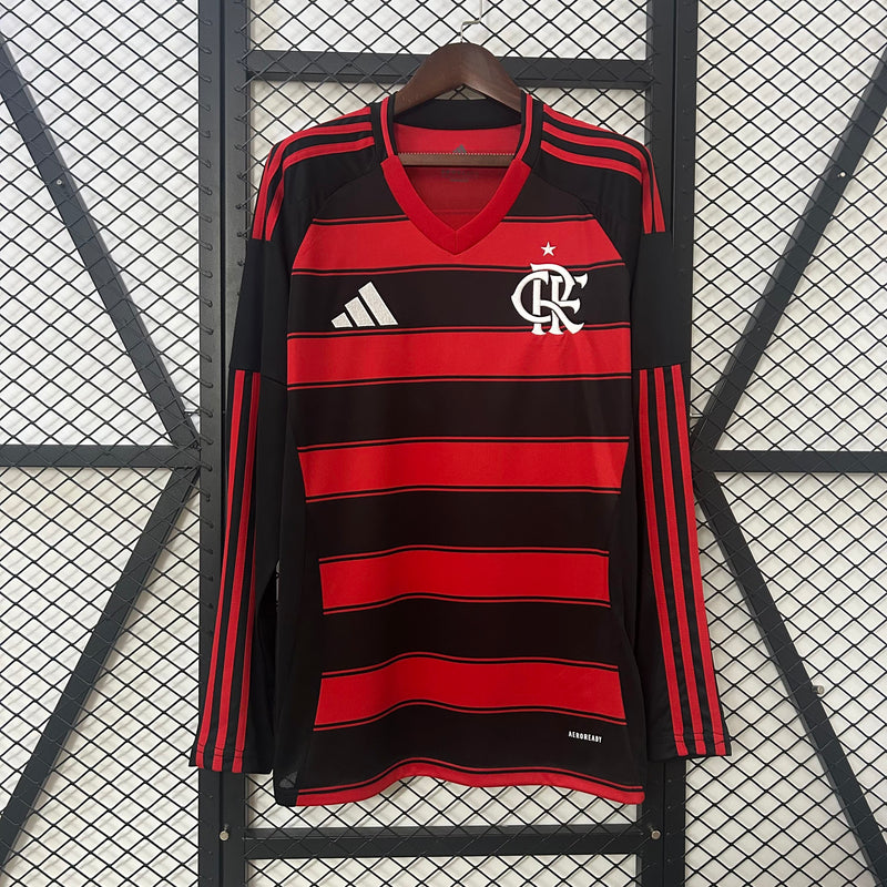 Camisa Flamengo Home 25/26 Manga Longa