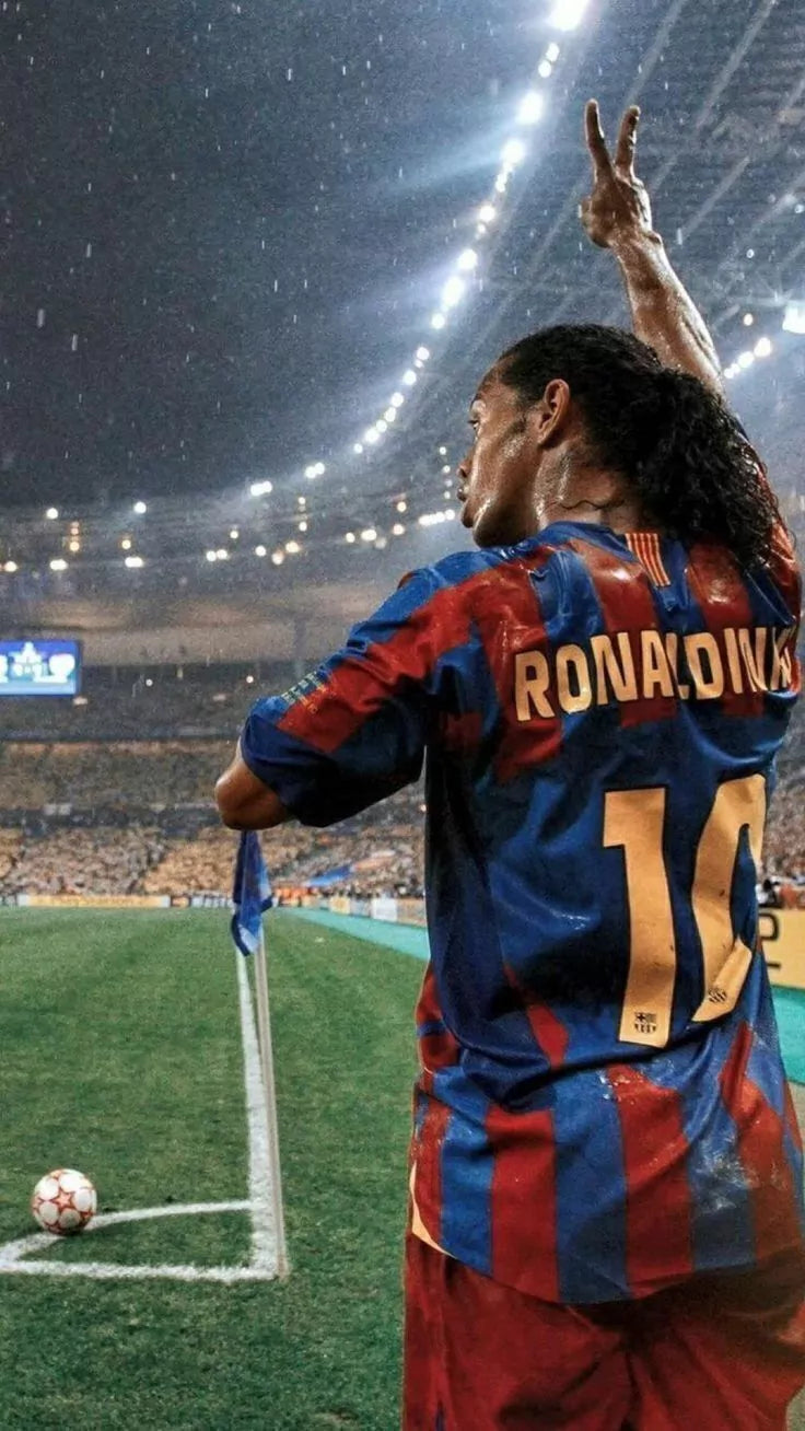 Camisa Barcelona Retro 2004 Ronaldinho 10
