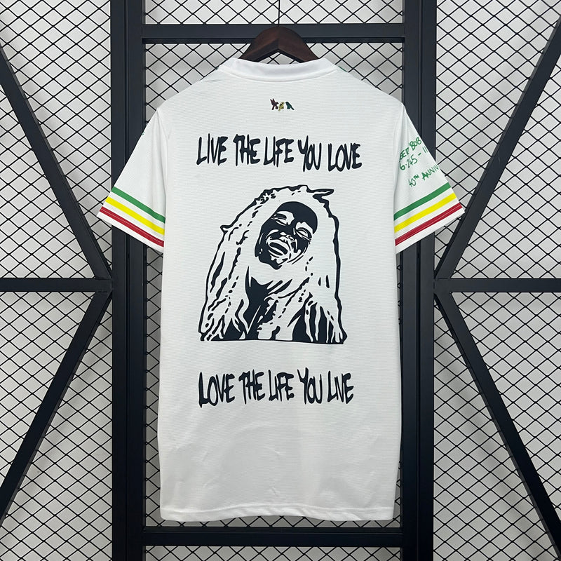 Camisa Ajax Branca 25/26 - Ed. Especial Bob Marley
