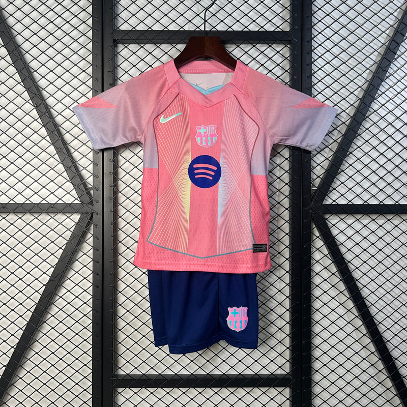 Conjunto Kids Barcelona 25/26 - Rosa
