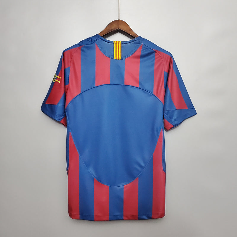 Camisa do Barcelona Retro 2006 UEFA Champions League