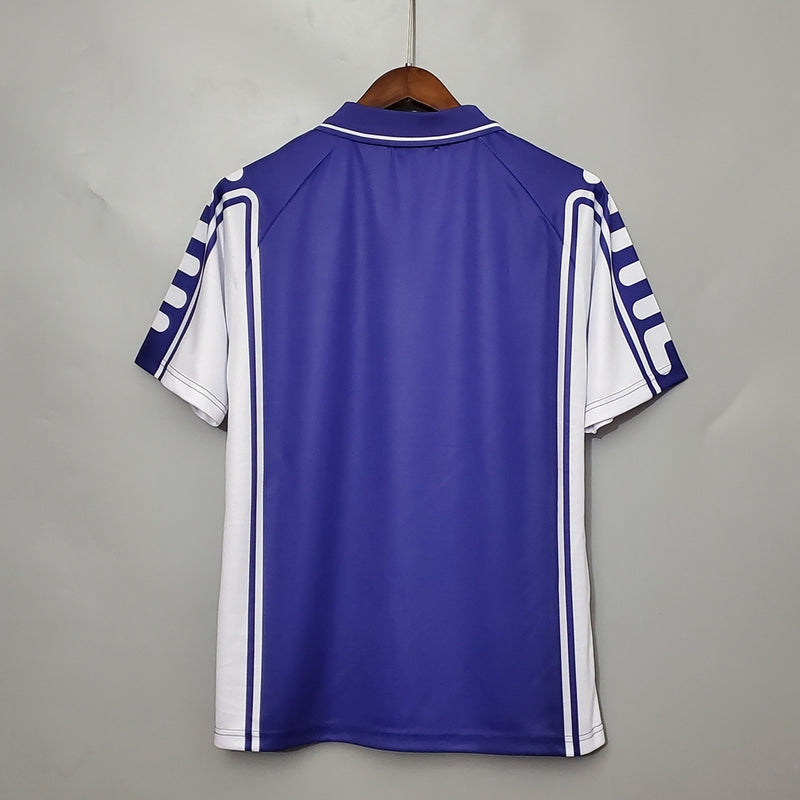 Camisa Fiorentina Retrô Home 2000 Torcedor Masculina - Roxo
