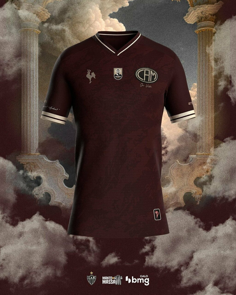 Camisa Atlético Mineiro  2023- Edição Especial São Victor - Torcedor Masculina - Vinho